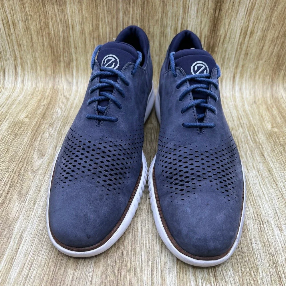 Cole Haan 2.Zerogrand Men's Size 10 Lined Laser Blue Dress Shoes Casual C23806‎